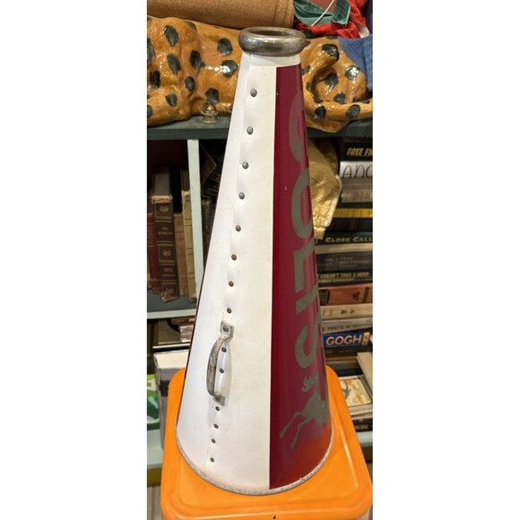 Vintage Cheerleader Megaphone Covington Colts Austin TX - Picture 2 of 12